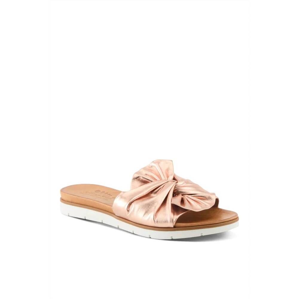 NEW SPRING STEP SHOES women's lavona slide sandal in rose gold